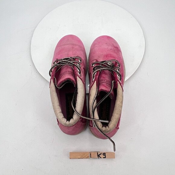 Timberland 22367 Nelli Women Size 7.5M Pink Nubuck Waterproof 4 Eye Chukka Boot - Picture 9 of 12